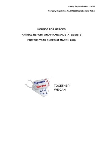 Hounds for Heroes - Final Accounts 2022-23