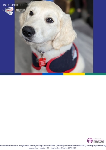 Golden Retriever Puppy Fundraising Blank Poster