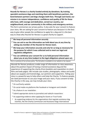 Media Consent Form 