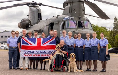 Hounds for Heroes Mark Armed Forces Day 